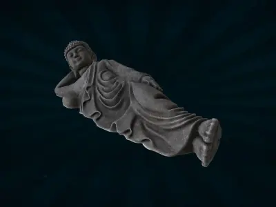 STUE-002 Reclining Buddha 3D model