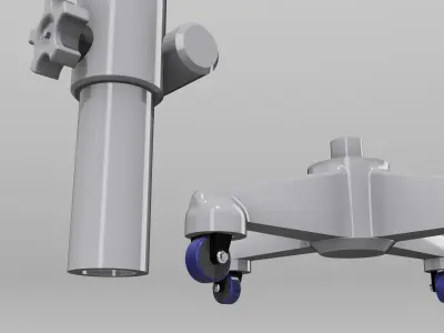 Diorama Office Chair Base 2 piece 3D print model