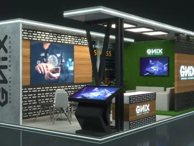 Booth Exhibition Stand Stall 3D print model