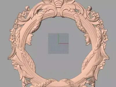 Artcam 3D relief STL models for CNC woodworking E120 3D model