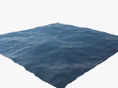 Ocean square of water 3D model