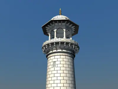 Big Taj Minar 3D model