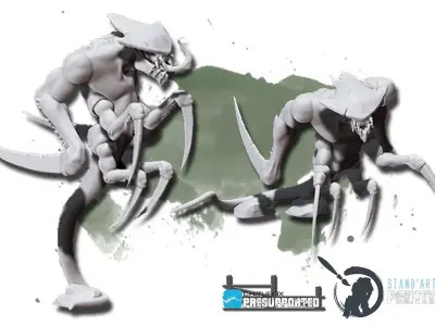 Wraiths creature with knife 3D model