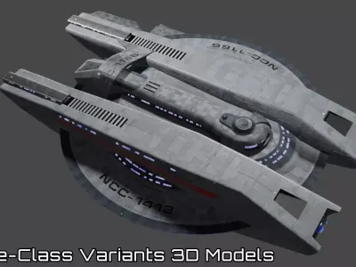 Star Trek Magee-Class Variants 3D Model Pack