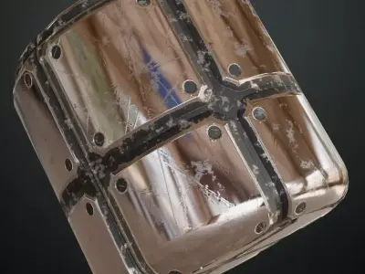 Silver Metal Plate PBR Seamless Texture