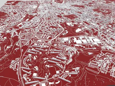 Cityscape Brno Czech Republic 3D model