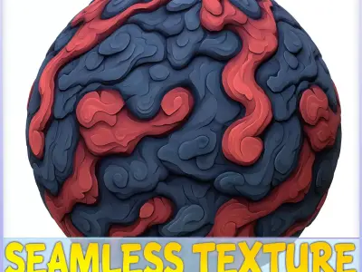 Stylized Lava Seamless Texture Texture