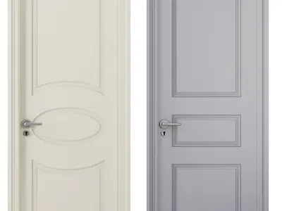 interior door set3 3D model