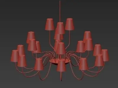Imperial Chandelier 21 Loft Concept 3D model purchase