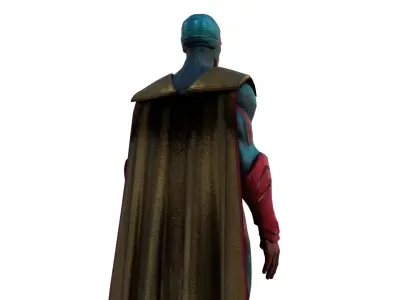 Vision Hero 3D Model High Quality Rigged and Textured Low-poly 3D model