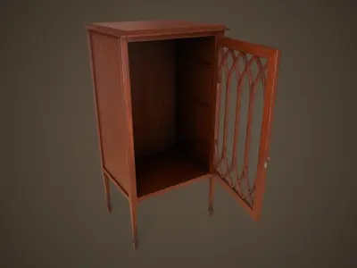Small vintage cabinet Low-poly 3D model