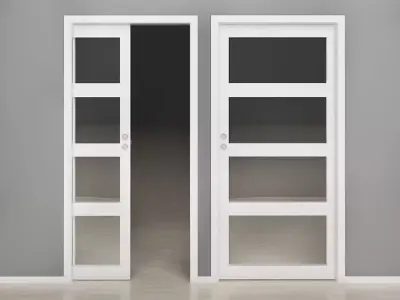 Sliding door 4 3D model