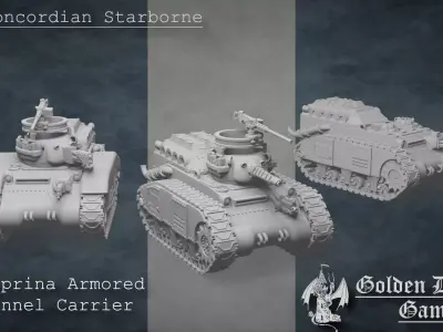 M48 Caprina Armored Personnel Carrier 3D print model