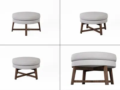 Free Ottoman Free low-poly 3D model