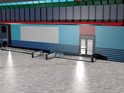 Store front 3D model