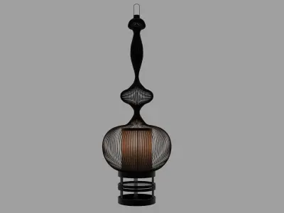 Fil de fer lamp 3D model