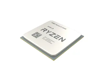 AMD Ryzen 5 5600 CPU V1 001 Low-poly 3D model