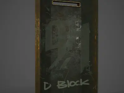 Sci-fi Shield 2 Low-poly 3D model