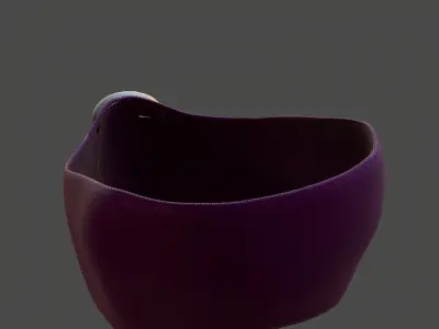 Gas mask helmet 3d model scifi Low-poly  Low-poly 3D model