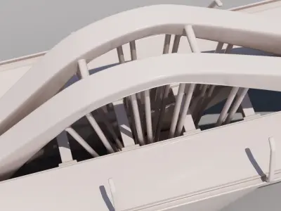 Sheikh Zayed Bridge in ABU DHABI  printable model 3D print model