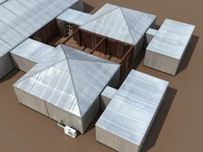 Event Tents v2 Customizable 3D model