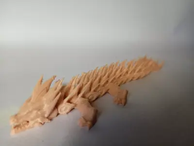 Flexi SciFi Mecha Dragon Highly Detailed Print in Place Edition 3D print model