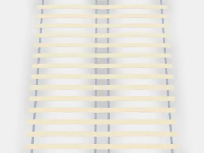LUROY Slatted bed base Low-poly 3D model