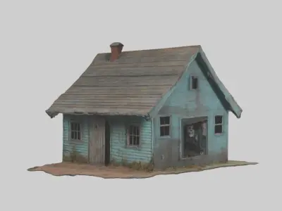 Creepyshack Model 1 Low-poly 3D model
