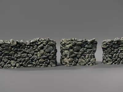 old stone walls Free 3D model