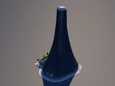 Hotel Skyscraper 3D model