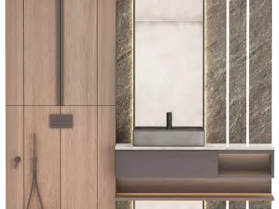 bathroom furniture09 3D model