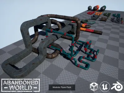 Modular Mini Bunker 3D Model Pack