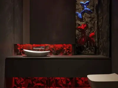 Bathroom 3D scene Free 3D model