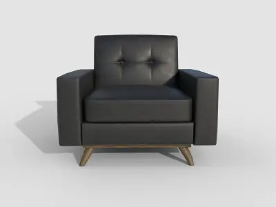 Armchair 20 Low-poly 3D model