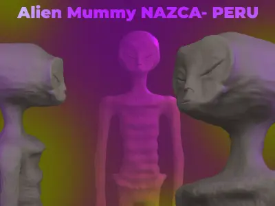 Alien mumy NAZCA- PERU 3D model