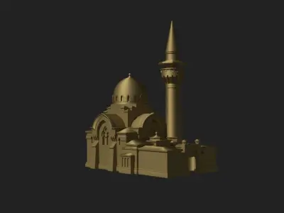 King Charles The First Mosque in Constanta 3D print model