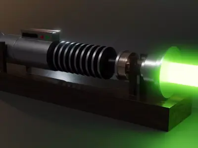 Lukes lightsaber 3D model