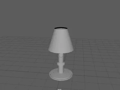 Table lamp  Free low-poly 3D model