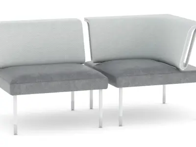 9 Office Workstation Collection 3D model