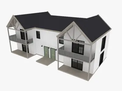 Modern Residential House 6 3D model