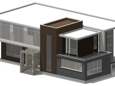 Villa D Sketchup 3D model