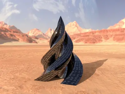 Metal Pyramid 3D model