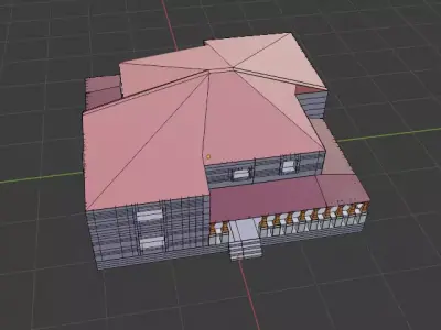 House Low-poly 3D model