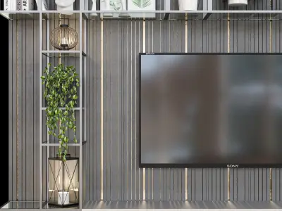 Tv Wall 24 3D model