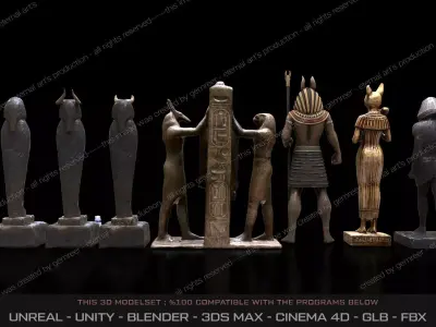 Ancient Egypt Collection - Optimized Low-poly 3D model