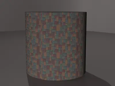 A Stylized Stone Tile  4k  3D model