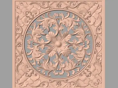 Woodworking CNC Router 3D Relief STL models used for artcam E421 3D model