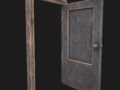 Old door 3D model