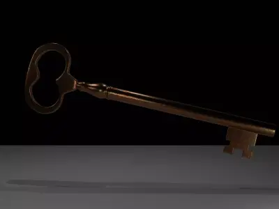 Old Key Low-poly 3D model