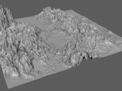 Mountains Terrains 3D model